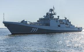 В Средиземном море российские фрегаты провели ночную тренировку