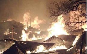 В Дагестане горит целое село. В огне больше 2,5 тысяч квадратных метров