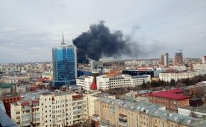 На строительной площадке конгресс-холла в Челябинске произошел пожар