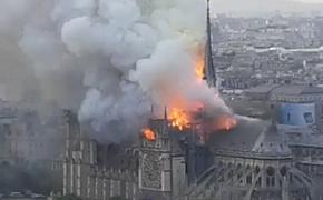 Горит собор Парижской Богоматери: случайность или поджог?