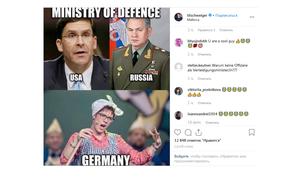 Актер Тиль Швайгер высмеял министра обороны Германии коллажем с Шойгу